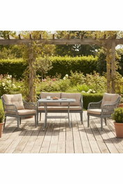 Hanah Home Fiori Conjunto de Jardín Beige